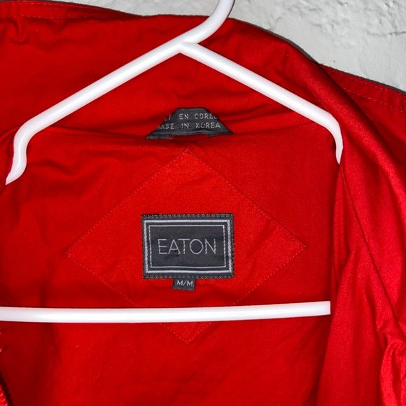 Vintage 80s Eaton's Unisex Medium Red Jacket with Shoulder Pads - Picture 3 of 5